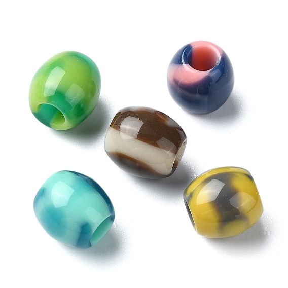 2 оттенок полимер европейский бисер, большие отверстия баррель бисером