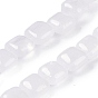 Природных кристаллов кварца бисер нитей, квадратные бусины из горного хрусталя