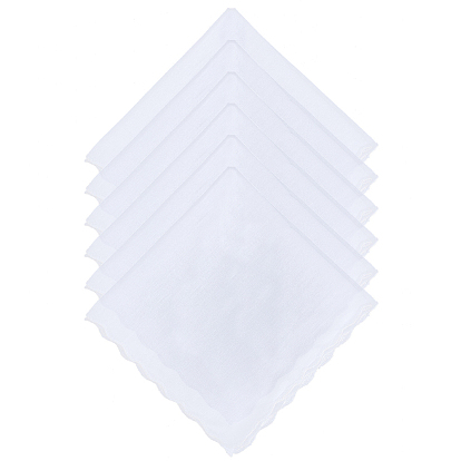 6шт. хлопчатобумажный носовой платок, квадратный