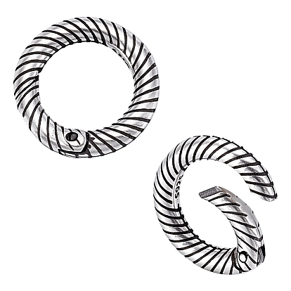 2шт. кольца-пружинки из стерлингового серебра, кольцо