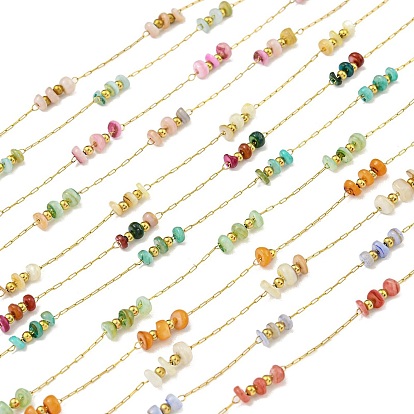 Ионное покрытие (ip) 304 звенья цепи из нержавеющей стали, с морской ракушкой и катушкой, пайки