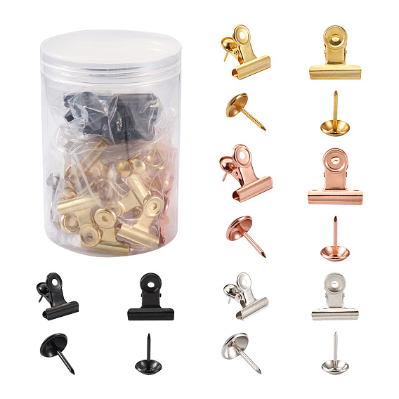 40 наборы 4 цвета железные скрепки и булавки для рисования с круглой головкой