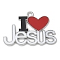 Сплав с эмалевыми подвесками, слово i love jesus