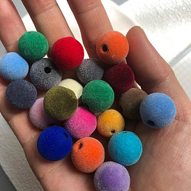 woolen & Resin Beads, Round