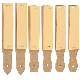 6Pcs 3 Styles Sandpaper File with Wood Pencil Sandpaper Board, for Sketch, Rectangle