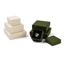 Cardboard Paper Jewelry Storage Boxes with Sponge, Gift Package Supplies