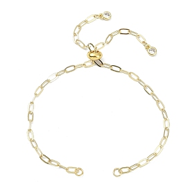 3мм латунная скрепка для изготовления браслетов с цепочкой-слайдером