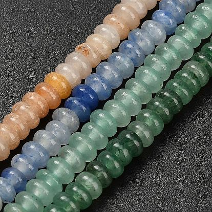 Естественно авантюрин бисер пряди, рондель