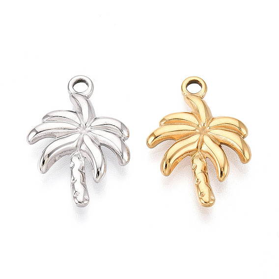 304 подвески из нержавеющей стали, ионное покрытие (ip), очарование кокосовой пальмы