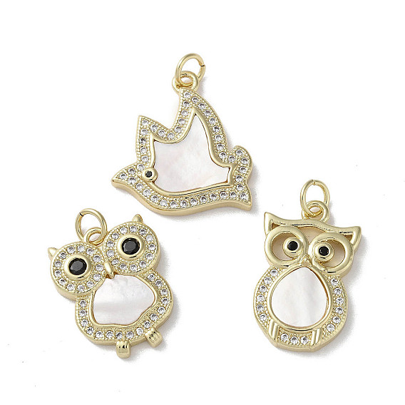 Латунные микро проложить кубического циркония подвески, без кадмия и без свинца, с оболочкой, реальный 18 k позолоченный