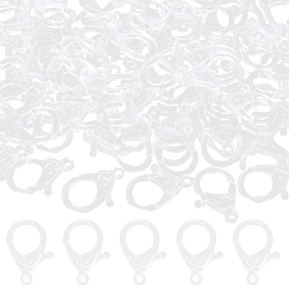 100 шт. пластиковые карабины-клешни