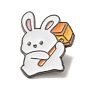 Rabbit/Bear/Panda Animal Enamel Pins, Gunmetal Plated Alloy Badge for Backpack Clothes