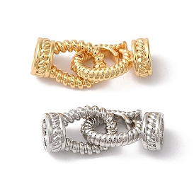 Латунь раз по сравнению с застежками, без кадмия, без никеля и без свинца, Twist овальные