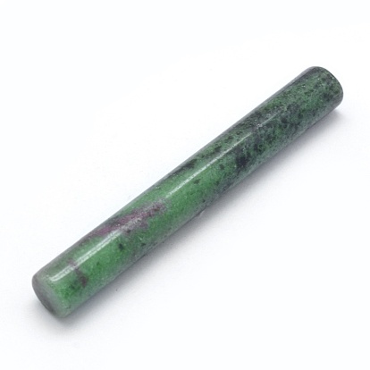 Natural Ruby in Zoisite Beads, Column, Undrilled/No Hole Beads