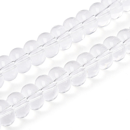 Прозрачные стеклянные бусины, рондель