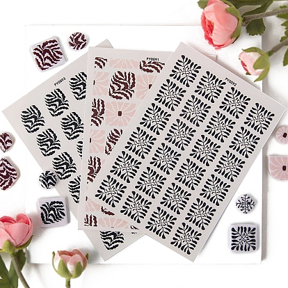 Серьги из полимерной глины, бумага для переноса воды, украшение подвески из глины, водорастворимые наклейки