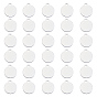 Aluminum Blank Pendants, Flat Round