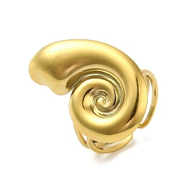 Ионное покрытие (ip) 304 спиральное открытое манжетное кольцо из нержавеющей стали для женщин