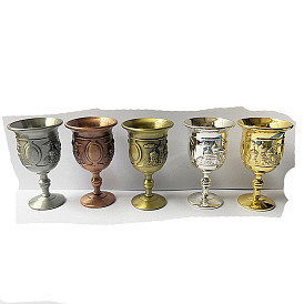Altar Chalice, Alloy Chalice Cup, Mosque Pattern Altar Goblet, Ritual Tableware for Communions