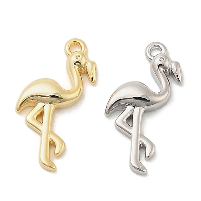 Латунные подвески, прелести фламинго