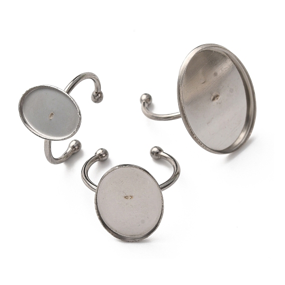 304 компоненты открытого кольца манжеты из нержавеющей стали, простые настройки кольца пэда, овальные