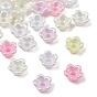 Perles acryliques opaques, éclat doré, fleur