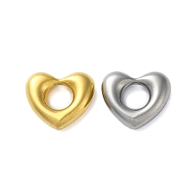 304 Stainless Steel Linking Rings, Heart