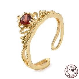 925 кольцо на палец из стерлингового серебра, кольцо-корона с кубическим цирконием для женщин