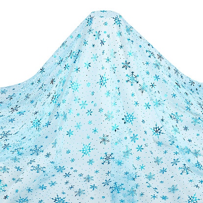 2м полиэстеровые сетчатые ткани со снежинками, аксессуары