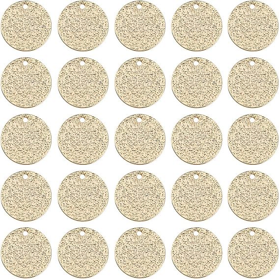 50 шт. Латунные подвески, , плоско-круглые, без кадмия, без никеля и без свинца