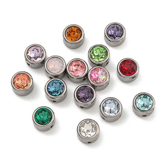 304 нержавеющая сталь k9 стекло прозрачные стеклянные бусины, круглые