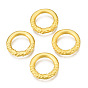 Alloy Linking Rings, Textured, Matte Style, Round Ring