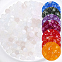 7 Perles de résine transparentes réactives aux UV de différentes couleurs, perles changeant de couleur, imitation d'oeil de chat