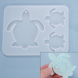Turtle Pendant Silhouette Silicone Molds, Resin Casting Molds, For UV Resin, Epoxy Resin Jewelry Making