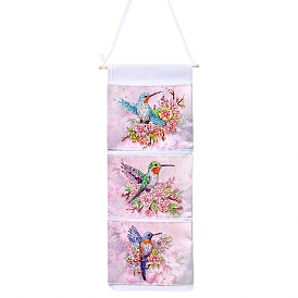 Creative Diamond Painting Hanging Storage Bag Set, Craft Storage Hanging Bag, Diamond Hummingbird Style