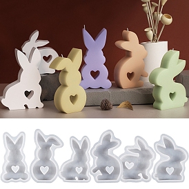 Силиконовые формы для свечей в форме кролика на Хэллоуин своими руками, формы для литья цемента из смолы и гипса