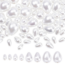 60 шт. 4 стили бусины из ракушек и жемчуга, слеза