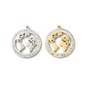 304 из нержавеющей стали горный хрусталь подвески, земля