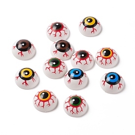 Halloween Plastic Doll Eyeballs, Half Round, for Horror Prop, Toy Mask Accessories