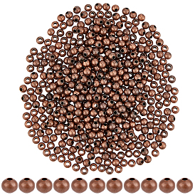 500Pcs Brass Beads, Round