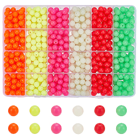 720 шт 6 цвета пластиковые бусины, круглые