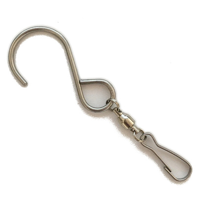 304 поворотный крюк из нержавеющей стали, подвески для подвесок в виде колокольчиков для украшения дома