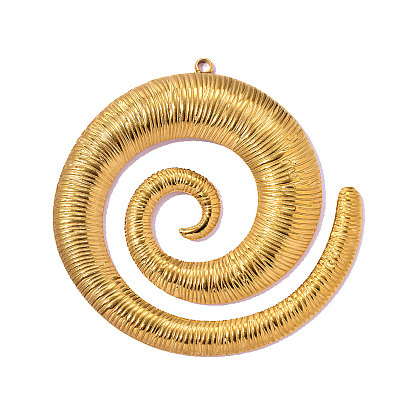 304 подвески из нержавеющей стали, спиральный шарм, ионное покрытие (ip), долговечный