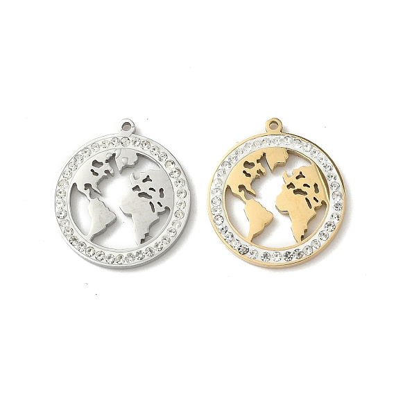 304 из нержавеющей стали горный хрусталь подвески, земля