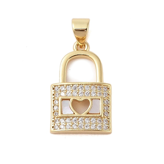 Латунные микропаве прозрачные подвески с фианитом, без кадмия и без свинца, с оболочкой, запирать