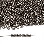 TOHO Demi Round Beads, Japanese Seed Beads, Nickel Plating