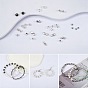 Kit de fabrication de bracelet extensible de perles de bricolage, y compris les strass de fer et les perles de verre et les perles en plastique et en acrylique opaques ccb, fil de cristal élastique clair