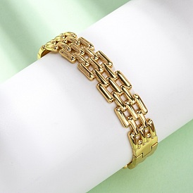 304 женские шарнирные браслеты из нержавеющей стали, ионное покрытие (ip)