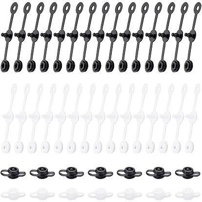 200 piezas 2 colores resina hebilla hembra broche desechable, para pulsera banda, muñequeras