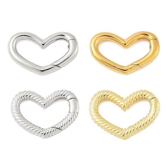 925 пружинные кольца из стерлингового серебра, сердце
